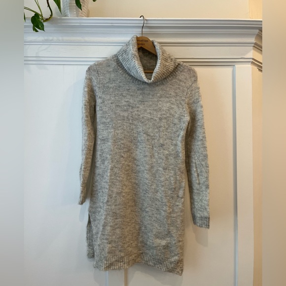 Sweater Dress, grey turtleneck, size small - Picture 1 of 4